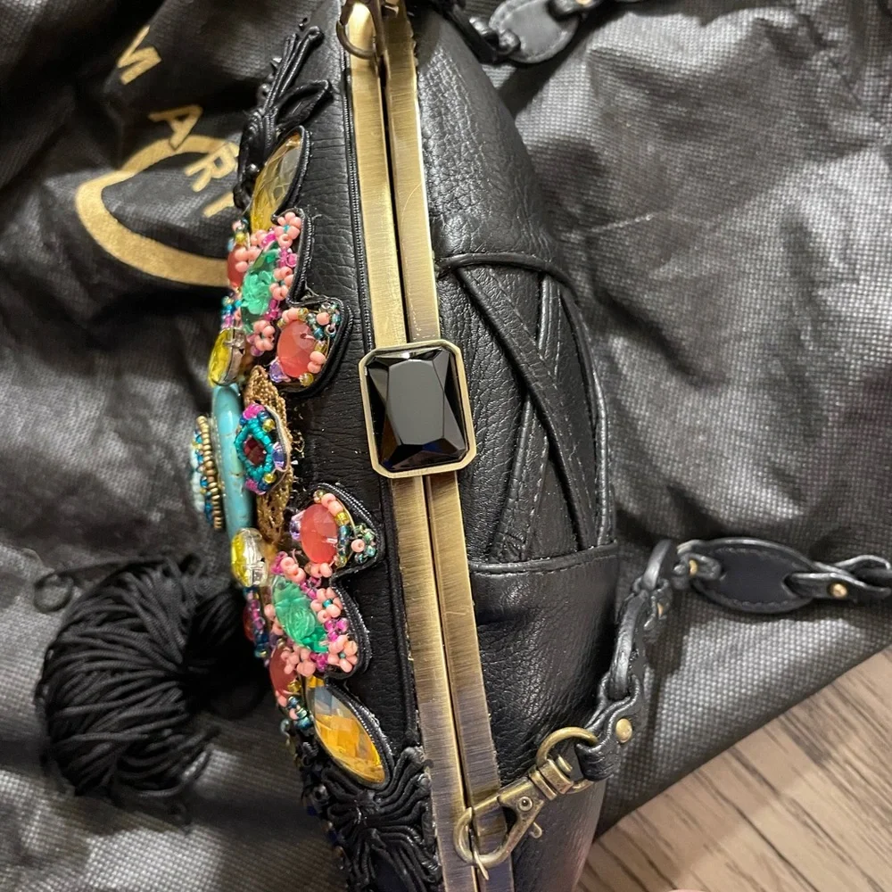 Mary Frances Leather and Beaded Bag - Picture 5 of 10